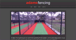 Desktop Screenshot of adamsfencing.com.au