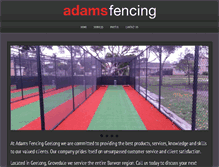 Tablet Screenshot of adamsfencing.com.au